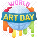 World Art Day Painting Day Art Day Icon