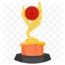 세계상 트로피 수상 트로피 국제 상 아이콘