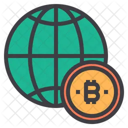 World bitcoin  Icon