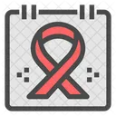 World Cancer Day Ribbon Awareness Icon