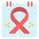World Cancer Day Ribbon Awareness Icon
