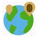 World Coffee Bean Icon