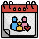 World Family Day Love Family Important Day Calendar Icon