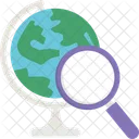 World Globe Search Earth Search Ecology Icon