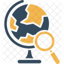 World Globe Search Earth Search Ecology Icon