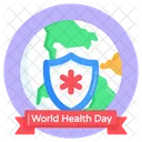 Global Medical Safety Medical Security World Health Day Icon