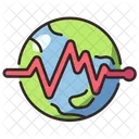 World heartbeat  Icon