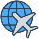 Travel World Airplane Icon