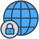 Cyber Security World Icon