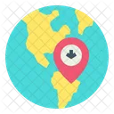 Location Globe Map Icon