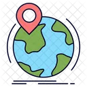 Location Globe Worldwide Icon