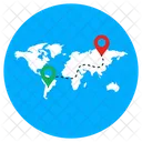 World Map Map Location Gps Icon
