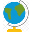 Elements World Map Earth Icon