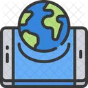 World Map App  Icône