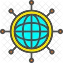 World Network Globe Marketing Icon