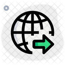 World Out Data Transfer  Icon