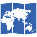 World Paper Map Icon