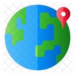 World Pin  Icon