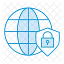 World Shield Lock Icon
