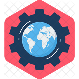 World Setting Icon - Download in Flat Style