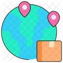 Cartoon Expand World Wide Shipping Icon