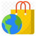 World Shopping Global Shopping Worldwide Shopping Icon