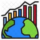 World Spreading Virus Graph  Icon