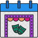 World Theater Day Day Calendar Icon