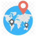 Different Location Worldwide Icon