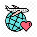 Love Traveling Color Icon