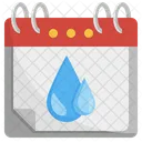 World Water Day Water Calendar Icon