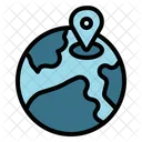전 세계 위치 GPS 아이콘
