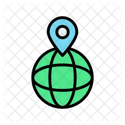 World Wide Location  Icon