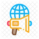 Loudspeaker Business Communicationglobe Icon