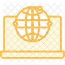 World Working Duotone Line Icon Icon