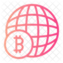 Worldwide Bitcoin Global Icon