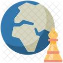 Worldwide Chess Globe Icon