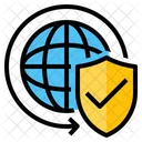 Worldwide Insurance Protection Protect Coverage Icon