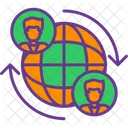 Worldwide Earth Earth Grid Icon