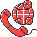 Worldwide Call Communication Icon