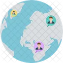 Worldwide Chat Chat Community Network Icon