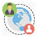 Global Network Worldwide Icon