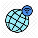 Worldwide Wifi Connection Icon
