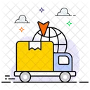 Worldwide Delivery Global Shopping International Delivery Icon