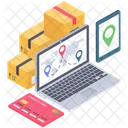 Worldwide Freight Logistic Delivery Worldwide Shipment Icon