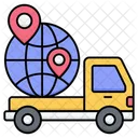 Worldwide Logistics Delivery Icon