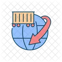 Worldwide freight container shipping business  Icon