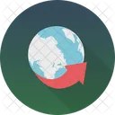 Worldwide Around The World Global Communication Icon