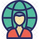 Worldwide User Global Services Icon