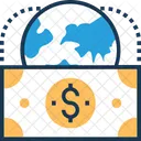 Worldwide Dollar Business Icon